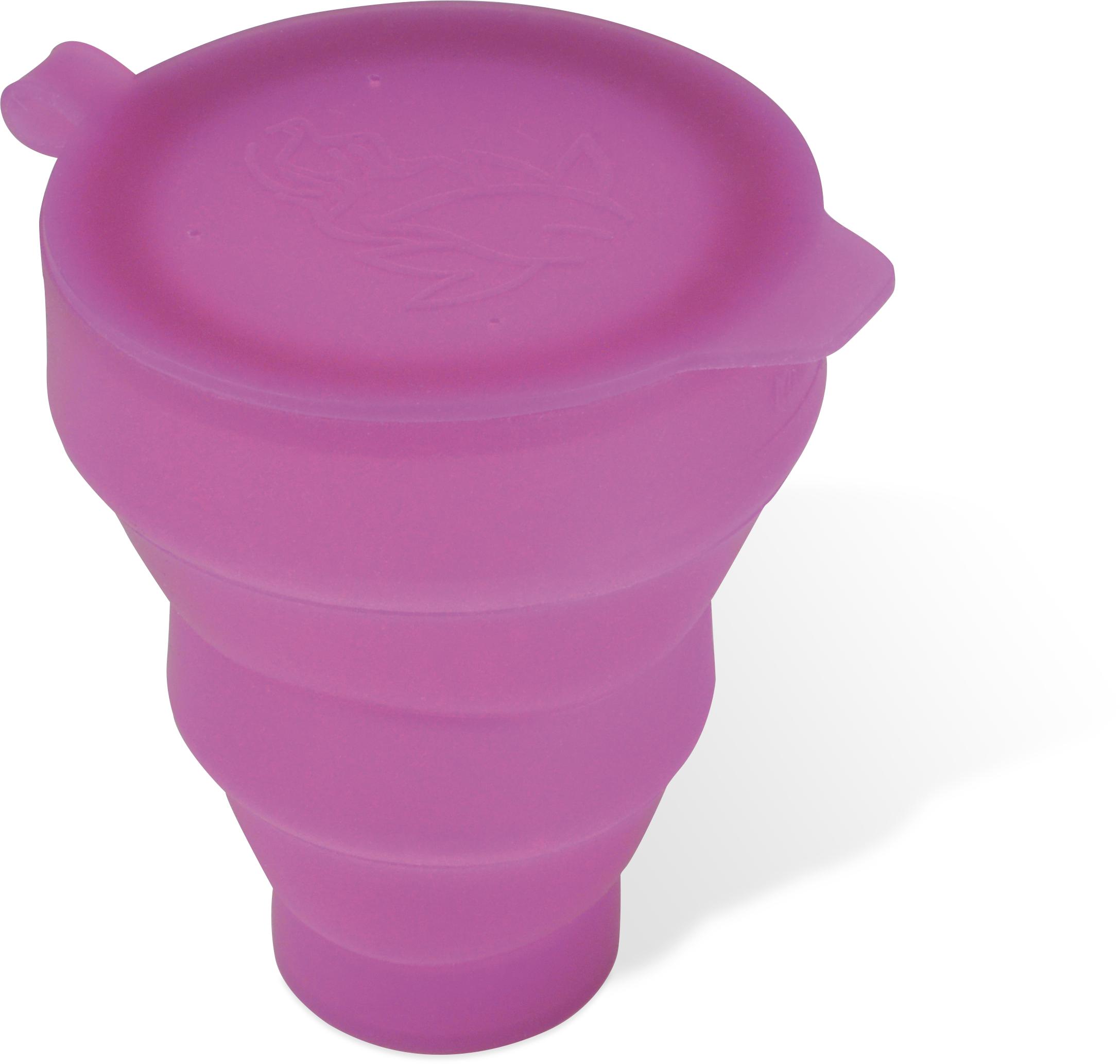 Le stérilisateur polyvalent pour cup. Remplisser le stérilisateur d'eau, plonger la cup et 1 minute au micro-onde. Une stérilisation efficace, rapide, nomade et transportable.