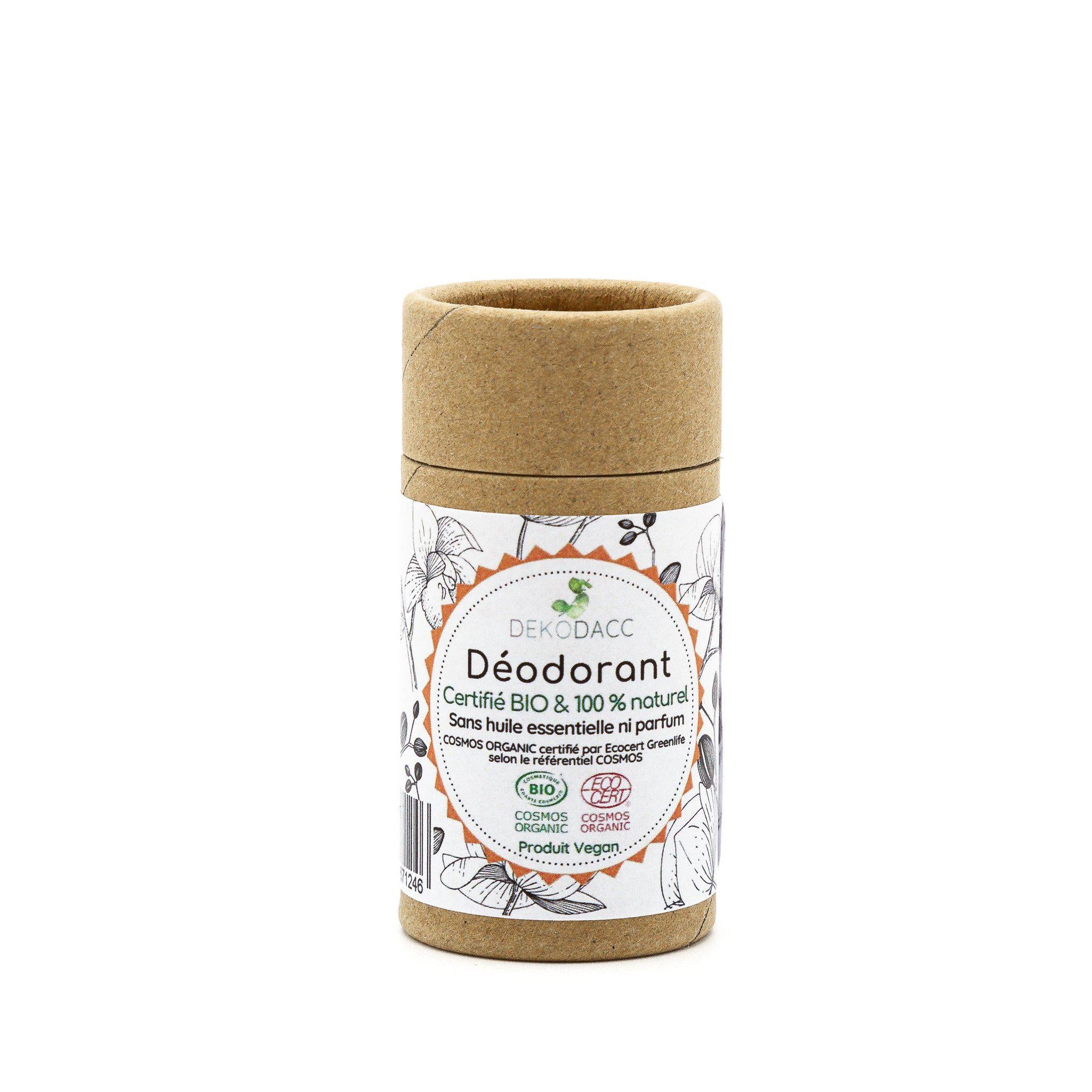 100 % naturel, certifié Bio et vegan, ce déodorant empêche les odeurs de se développer. Avec son odeur assez neutre, il sublimera votre été ou alors vos temps de transport